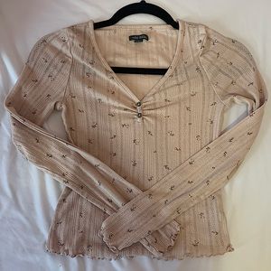 Floral Pink long sleeve Target top (spring 2022 collection)🤍 Never been worn
